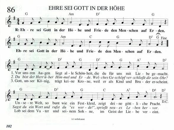 Ehre sei Gott in der Höhe